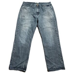 Vintage Phat Farm Jeans Men's 38x34 (38x30) Blue Baggy Wide Leg Skater Hip-Hop